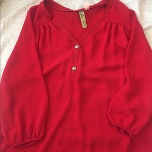 Francesca’s red Blouse Size S